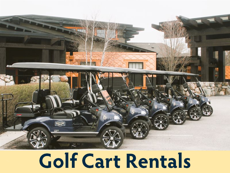 Rent a golf cart now from Hearthside Grove Luxury Motorcoach Resort